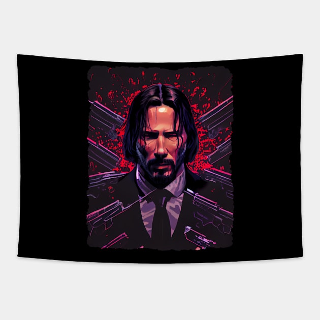 john wick Tapestry by Pixy Official