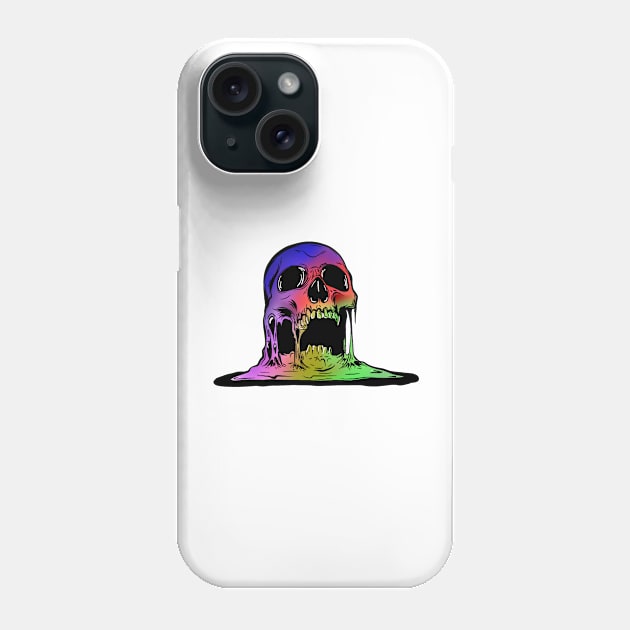 Melting skull Phone Case by DEMON LIMBS