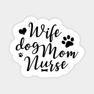 'Wife Dog Mom' Cool Pet Dog Gift Magnet