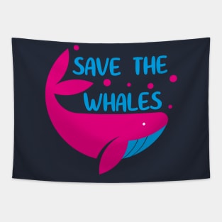 Save the Whales - Animal Lover Tapestry