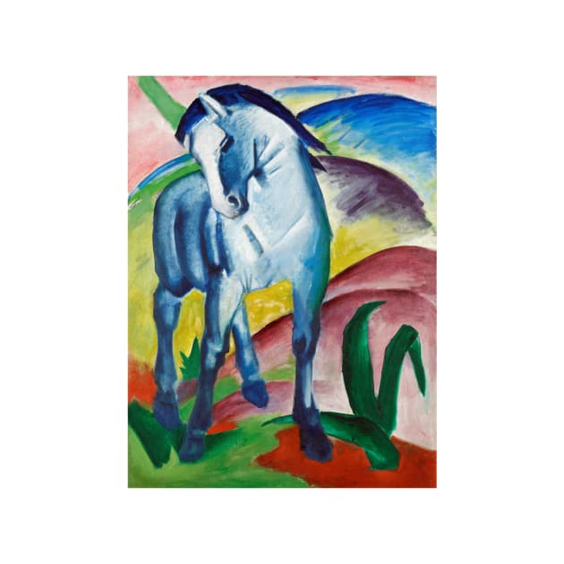 Blue horse art print by Franz Marc. by PedroRj