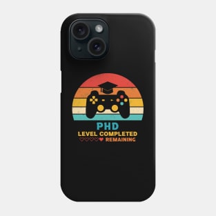 Retro Style PhD Level Completed Graduation Phone Case