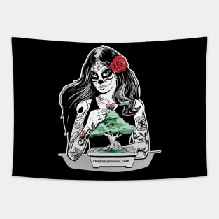 Bonsai Day of the Dead Girl Tapestry