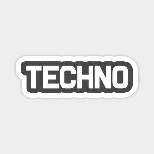 Techno T-Shirt Magnet