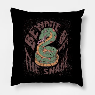 Beware of the Snake - Design by Funky Chik’n Pillow