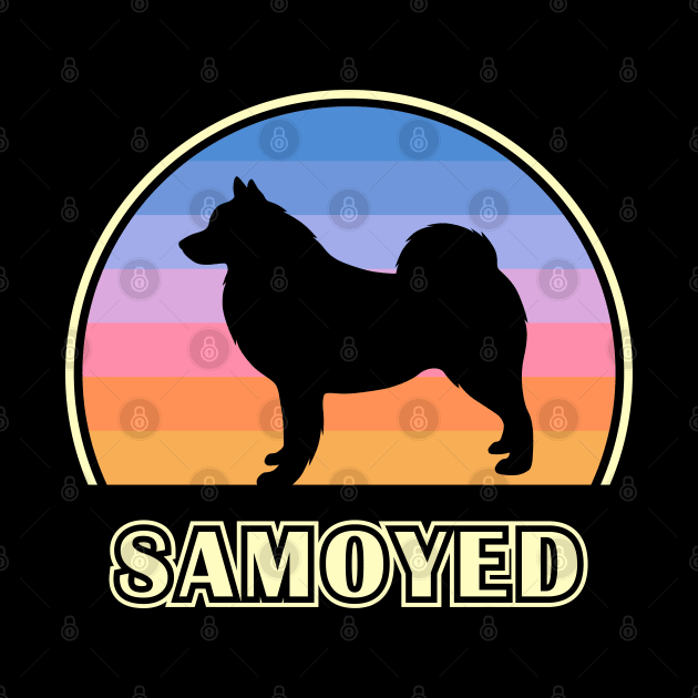 Samoyed Vintage Sunset Dog by millersye