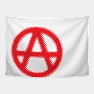 Raster Anarchy Sign Tapestry