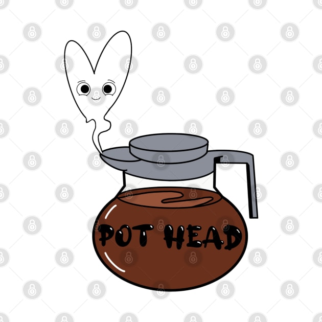 Coffee Pot Head Illustration by ShyGirlMerchant