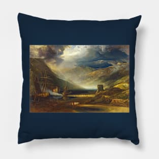 A Storm Passing Off on the Coast of Merionethshire (1818) Pillow