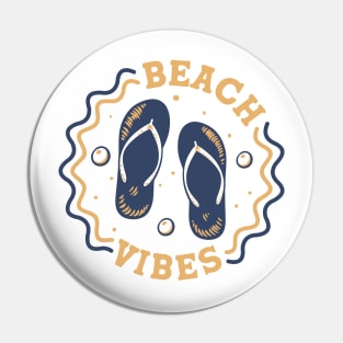 Beach Vibes // Fun Summer Flip Flop Badge Pin
