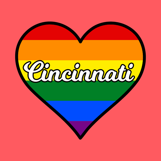 Cincinnati Ohio Gay Pride Heart by fearcity