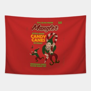 Mangler Elves Candy Canes Tapestry