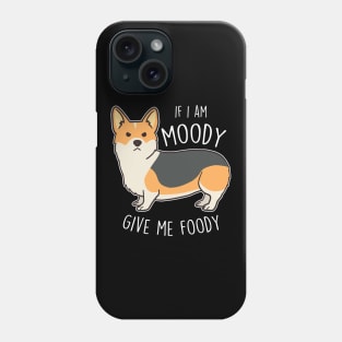 Red-Headed Tricolor Corgi Moody Foody Phone Case