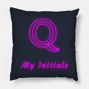 Letter Q Letter Art Pillow