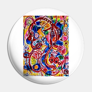 Abstract Covid Pin