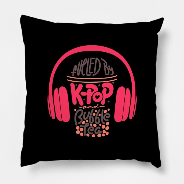 Korean Pop Shirt k-pop music bubble tea gift Pillow by biNutz