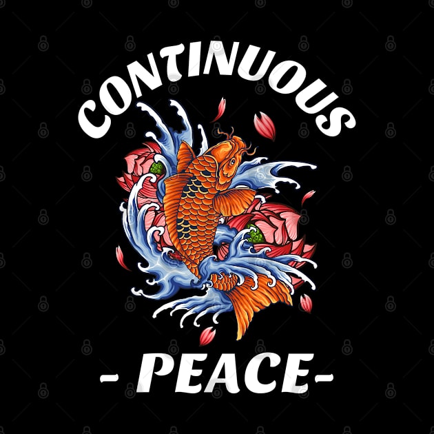 Continuous Peace, hoodies, mugs, masks, stickers, by BostonBulldog