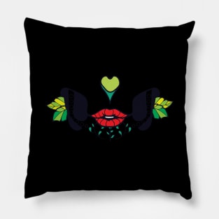 Dia De Los Muertos Sugar Skull Mask Lucia Pillow