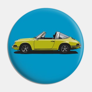 911 Targa Yellow Pin