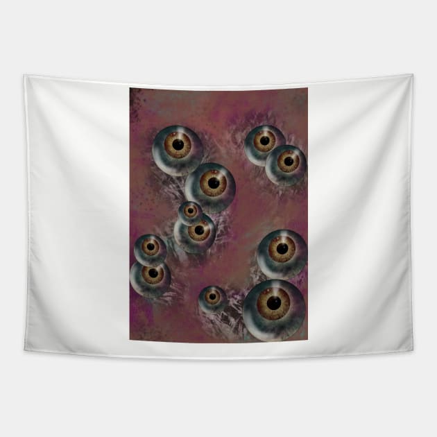 Eyeball party Tapestry by Julis design