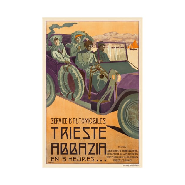 Trieste Abbazia Italy Vintage Poster 1911 by vintagetreasure