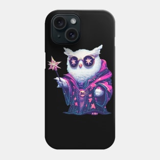 Fantasy owl wizard Phone Case