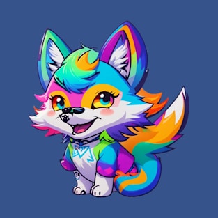 Colorful Wolf Magic T-Shirt