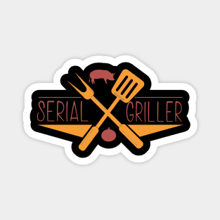 Serial Griller grill griller bbq Magnet