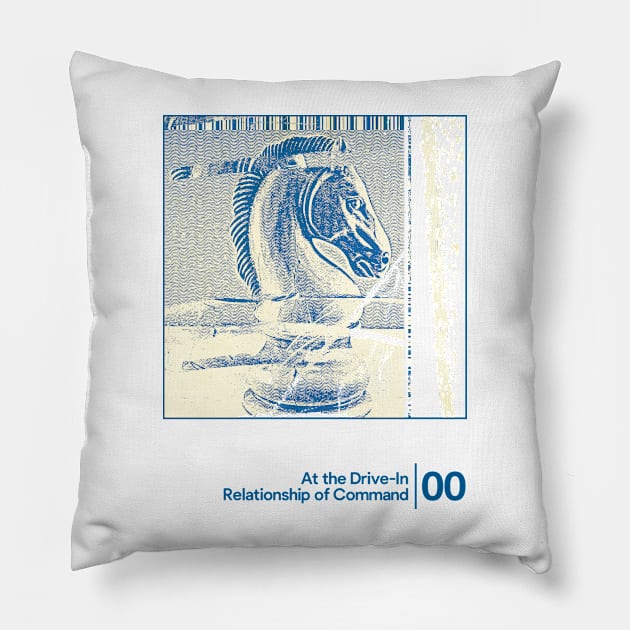 At the Drive-In - Relationship of Command / Minimal Graphic Artwork Design Pillow by saudade