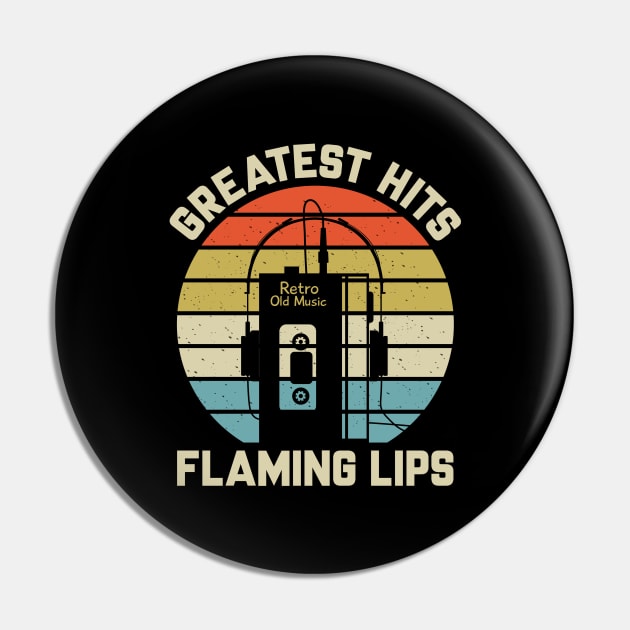 Greatest Hits Flaming Lips Pin by Dinosaur Mask Store