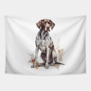 Shorthaired Pointer Watercolor Style Tapestry