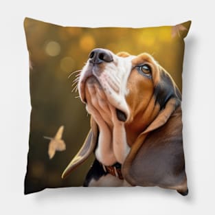 Basset Hound Dog Pet Animal Tranquil Pillow