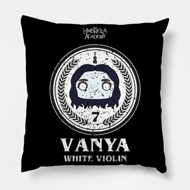 UMBRELLA ACADEMY 2: VANYA WHITE VIOLIN Pillow by FunGangStore