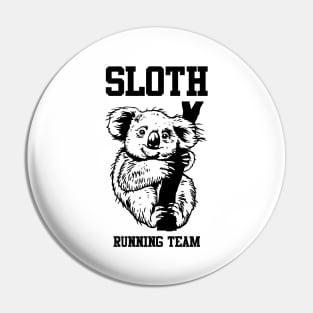 Sloth running team Pin