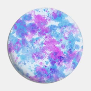 Blue Purple Watercolor Splatter Pin