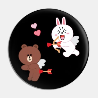 Brown & Cony Valentine Pin