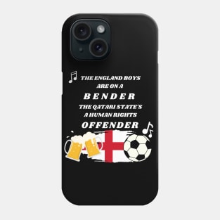 England Boys are on a Bender Fan World Cup Shirt Phone Case