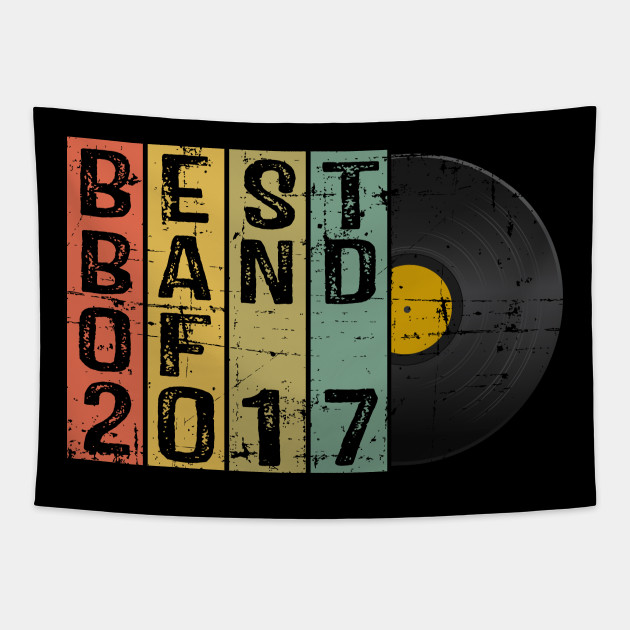 3rd Wedding Anniversary Gift For Him Or Her Retro Vintage Best Band Of 2017 3rd Wedding Anniversary Gifts Tapestry Teepublic