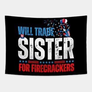 Will Trade Sister For Firecrackers Tapestry