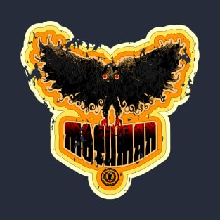 Mothman Vintage Retro Distressed 70's Art Funky Cool T-Shirt