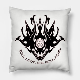 Dungeons and Dragons Roll,loot,die Pillow