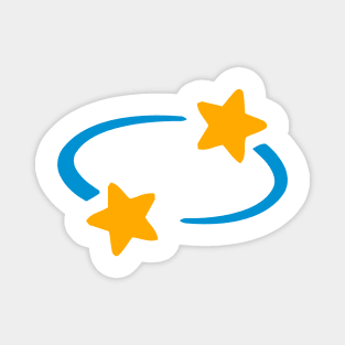 Twirling Head Stars Emoticon Magnet