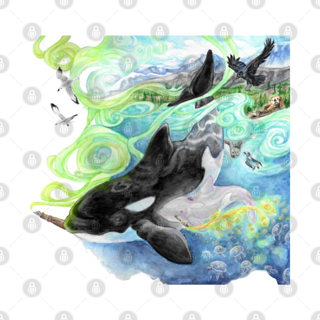 Orca Writers by Painting Dragon Feathers