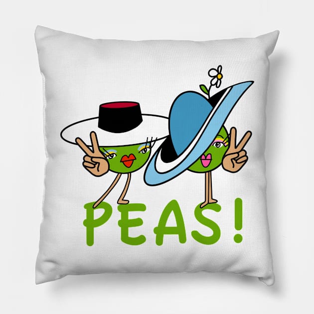 Peas! Pillow by AdrianaStore