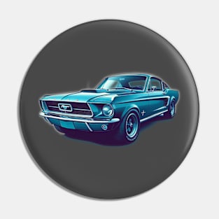 60s Ford Mustang Pin