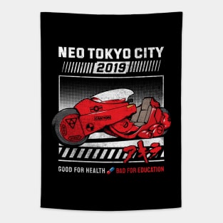 Neo Tokyo Kaneda Bike The Capsules Biker Gang Tapestry