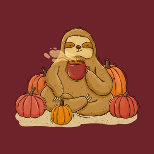 Sloth and pumkin mood T-Shirt