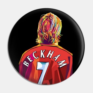 David Beckham WPAP POP ART Pin