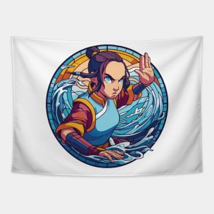 katara water tribe in battle position Tapestry