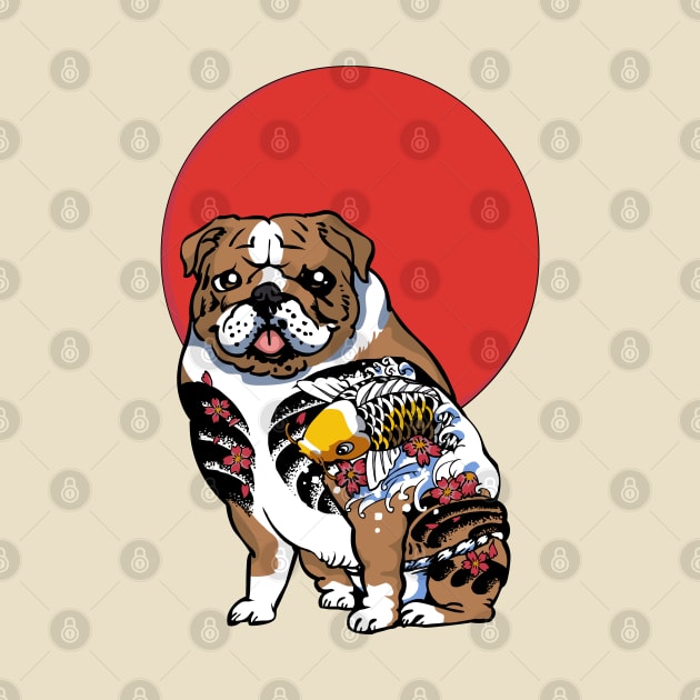 Yakuza English Bulldog by huebucket